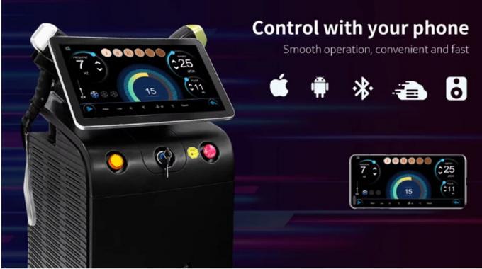 808nm One/Double Handle 1200W 1800W Diode Laser Hair Removal Machine Ice Titanium For Salon 0
