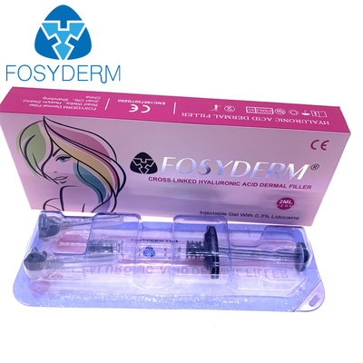 Fosyderm 2ml Hyaluronic Acid Dermal Filler For Facial Wrinkles Lips Chin Cheeks