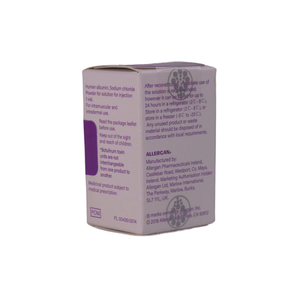 100 Units Allergan Powder  Good Effects Botulinum Toxin