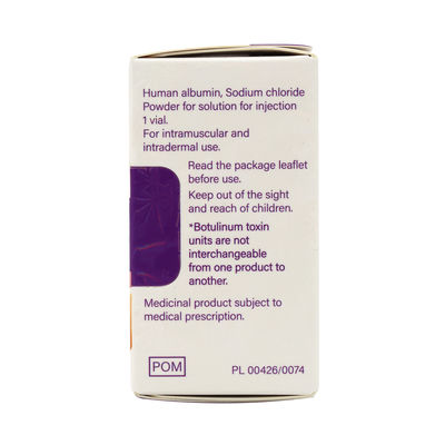  100 Allergan Units Powder for solution for injection Botulinum toxin