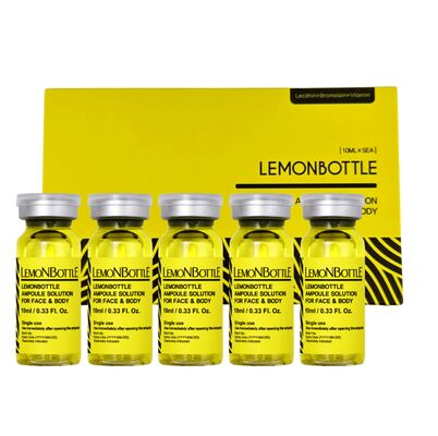Lemon bottles Lipolysis solution fat dissolving injection for body