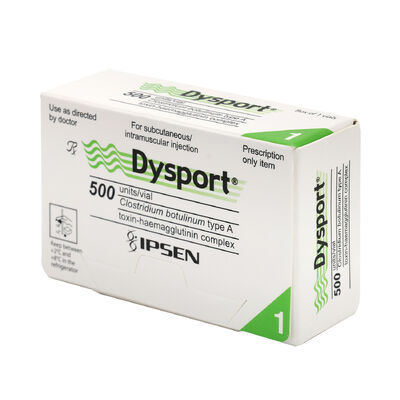 Dysport 500u Botulinum toxin skin care wrinkles removal Botox injection
