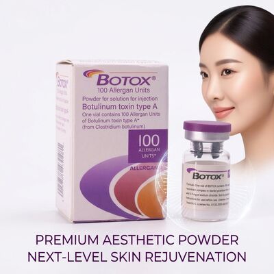 White botulinum toxin powder pharmaceutical grade sterile form designed for medical cosmetic and therapeutic injectable