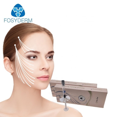 Skin Care 1ml Fine Cross Linked Dermal Filler HA Gel For Face Injections