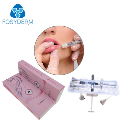 Facial Hyaluronic Acid Dermal Filler With Syringe For Lip Nose Chin Cheek 24mg