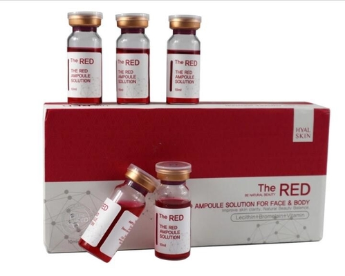 10ml / Bottle RED Ampoule Solution Lipolytic Injection Fat Loss
