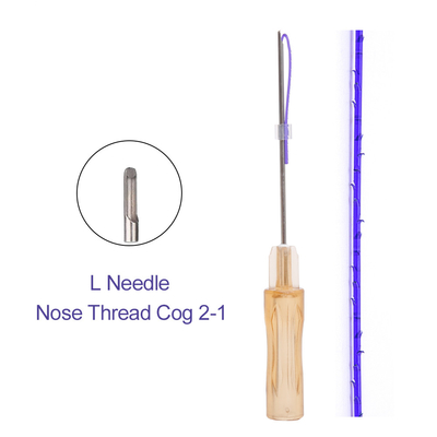 Nose PDO Thread Lift 19G Suture Hilos Cog L Needle Thread Lift Nose Up