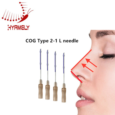 Lifting Nose Hyamely PDO Threads 19G Needle Correctable / Non Correctable