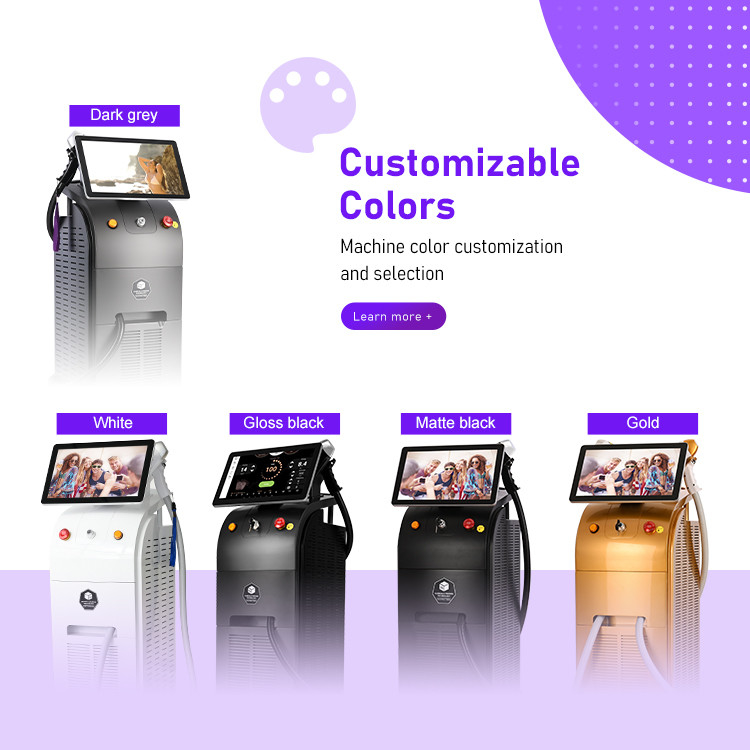 Advanced 808nm Laser Hair Removal Machine 15.6inch 4K Intelligent Screen 10-120J/cm\u00b2 Fluence