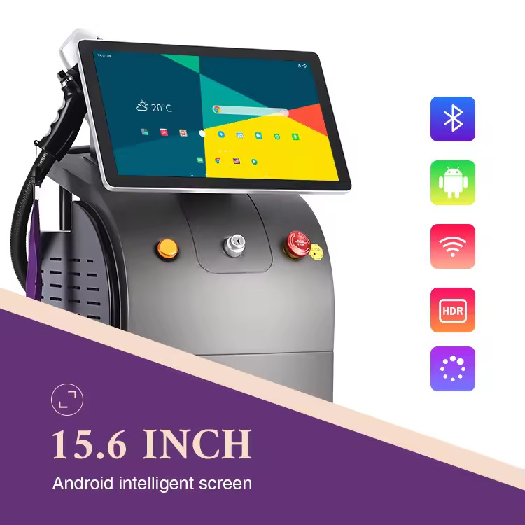 Fluence 10-120J/cm2 808nm Diode Laser Hair Removal Machine For All Hair And Skin Types