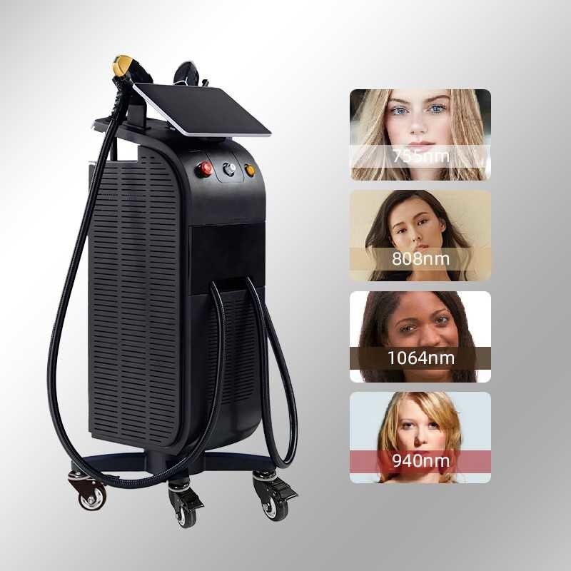 Powerful New 808nm Ice Diodo Trio 3 Wave Diode Laser 810nm Depilation 808 Nm Hair Removal 3 Waves Titanium Medical Machi