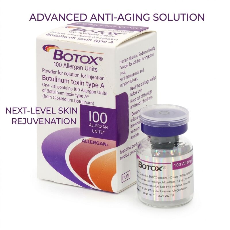 White botulinum toxin powder pharmaceutical grade sterile form designed for medical cosmetic and therapeutic injectable