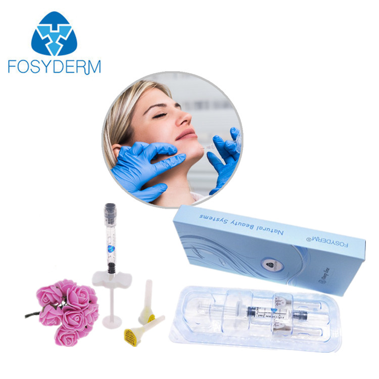 Facial Hyaluronic Acid Dermal Filler With Syringe For Lip Nose Chin