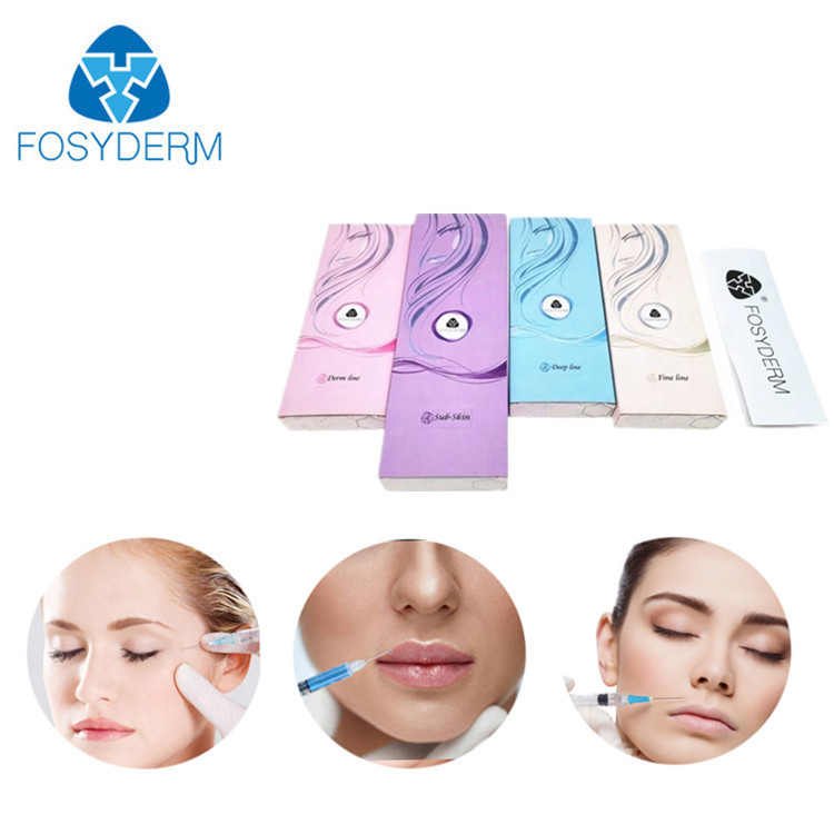 Facial Hyaluronic Acid Dermal Filler Gel Injectable HA With Glass Syringe