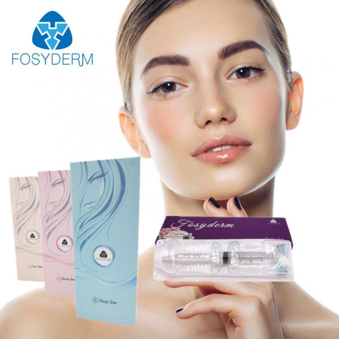 2ml Derm Hyaluronic Acid Filler Lidocaine , Lip Injections Fullness HA