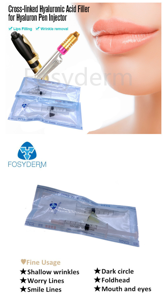 Fosyderm Hyaluronic Acid Lip Fillers Skin Care Product For Hyaluron Pen Use